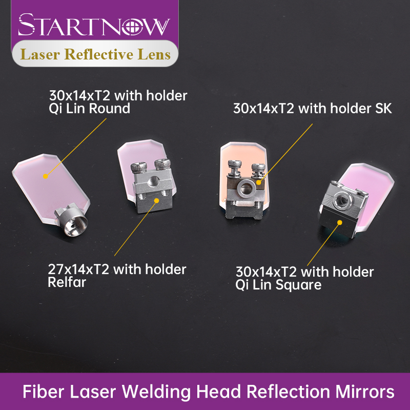 Industrial Laser Solutions - Startow-開口部とリングを備えたレーザー反射ミラー,30x14x2mm