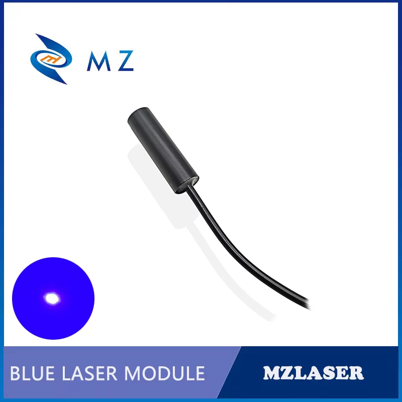 Industrial Laser Supply - コンパクトミニブルードットレーザーダイオードモジュール 450nm 10mw 3V D12mm 工業用グレードスポットレーザー、アダプタ供給付き