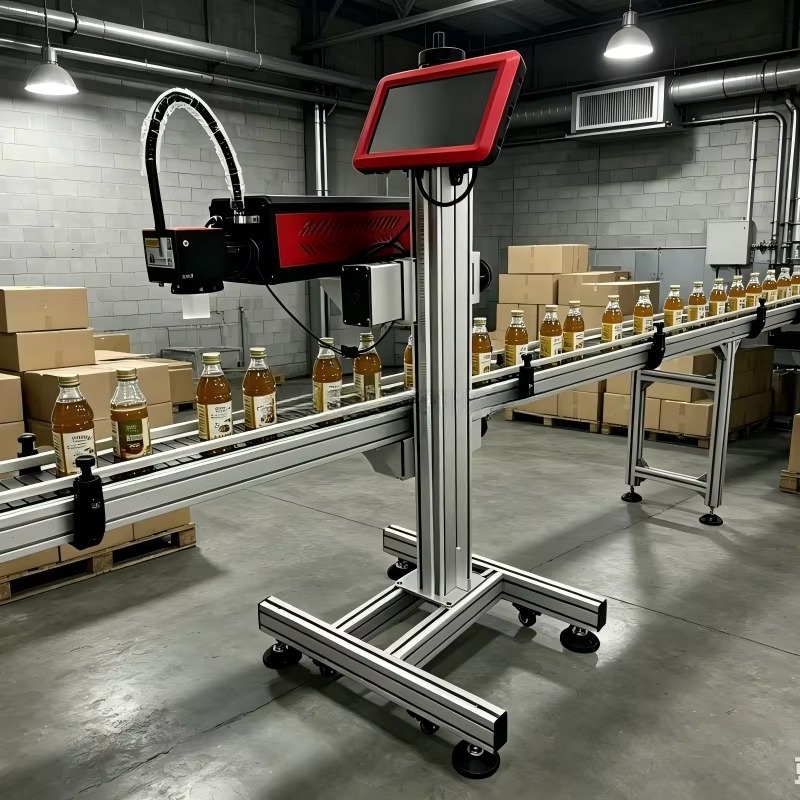 Industrial Laser Packaging - 非接触式永久飛行レーザーマーカー、あらゆる産業の包装、金属、プラスチック、ガラス、紙、日付、QRコード、バッチ印刷に