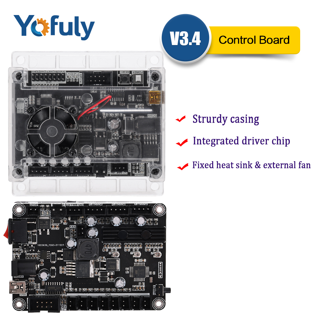 Laser Controller Board - Grbl 1.1 usbポートcnc彫刻機制御ボード3軸統合ドライバ、オフラインコントローラ2418,3018レーザー機