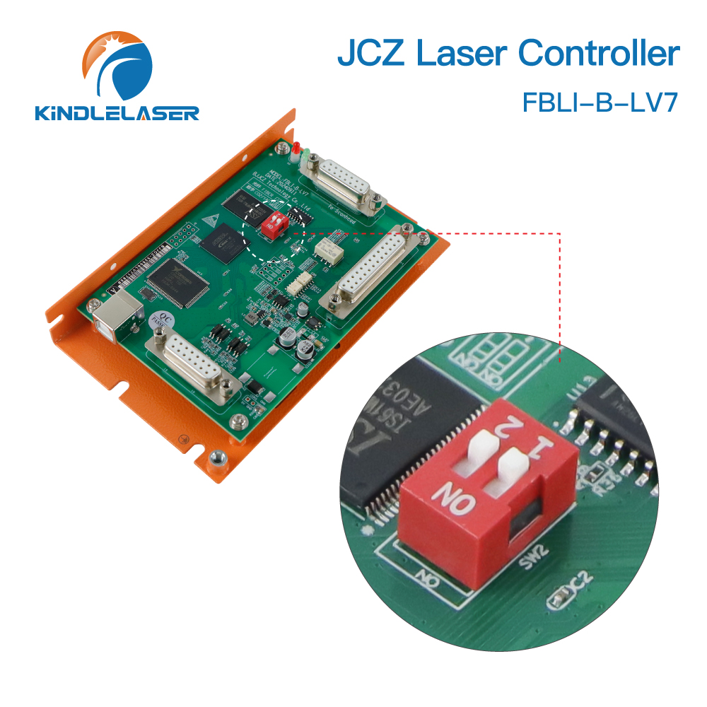 Laser Controller Board - オリジナル BJJCZ FBLI-B-LV7A ファイバーレーザーコントロールカード回転軸サポート付き EZCAD2 ファイバー