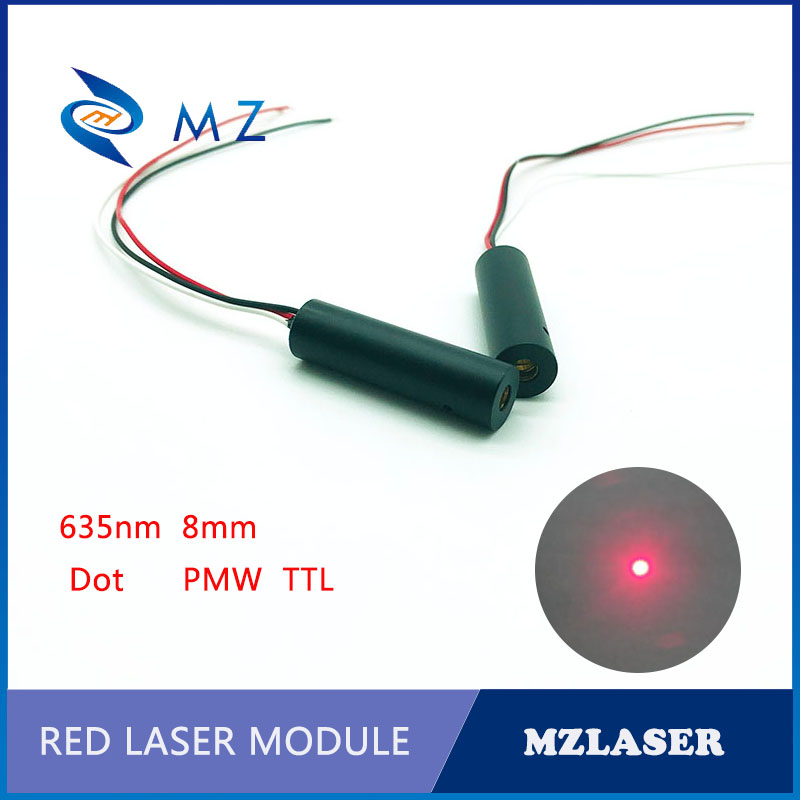 Industrial Applications Of Laser - 工業用グレード PMW 制御レーザーモジュール 8MM 635NM レッドドット