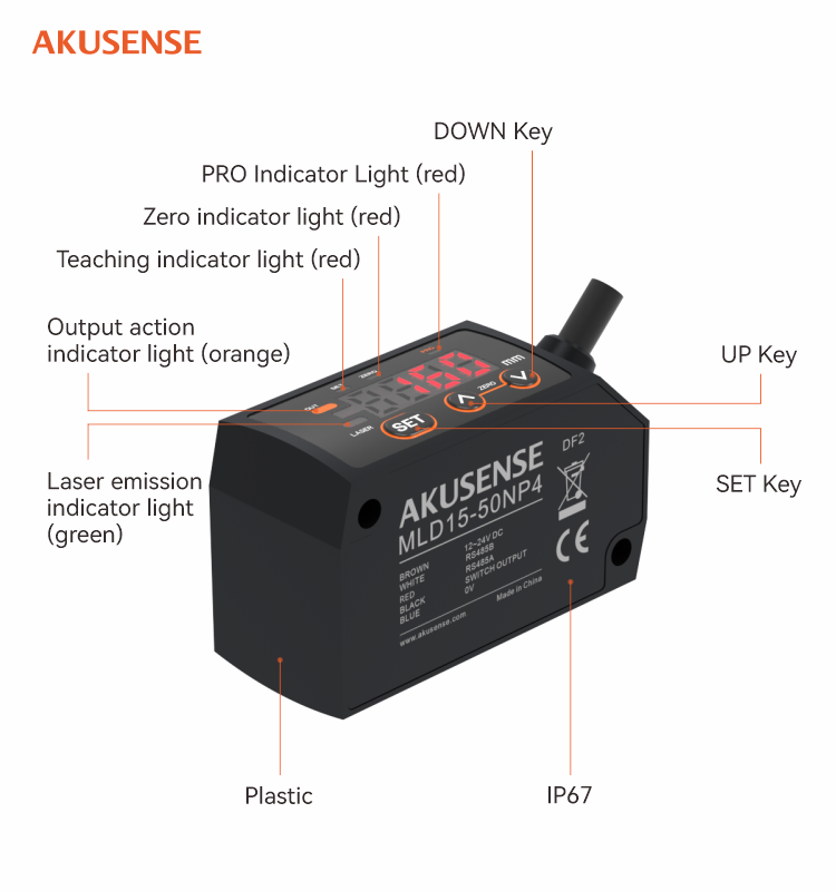 AKUSENSE MLD15 光学誘導レーザー変位センサー  - Industrial Laser Displacement Sensor のレビューと価格