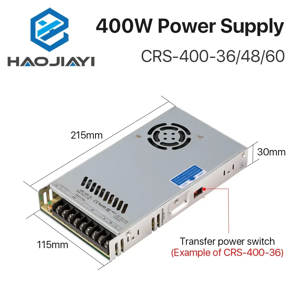 40 ワット CRS-400-36/48/60 スイッチング - Industrial Laser Supply のレビューと価格
