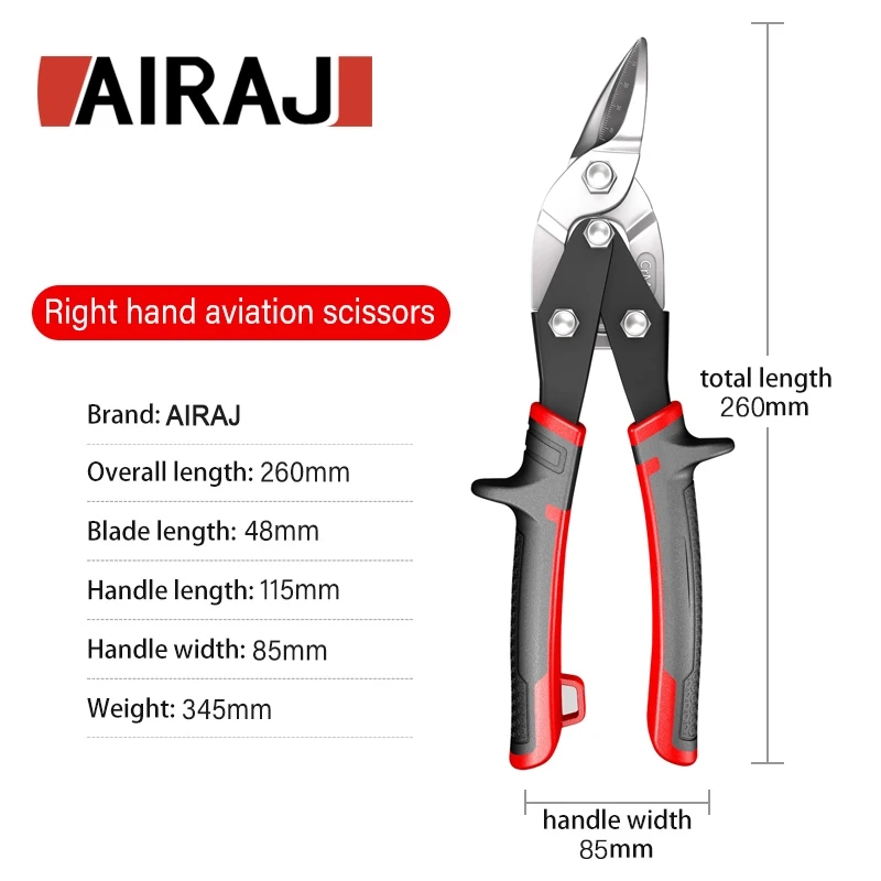 AIRAJ 航空はさみ錫スニップ金属シート切断スニップカッタ - Industrial Laser Solutions のレビューと価格